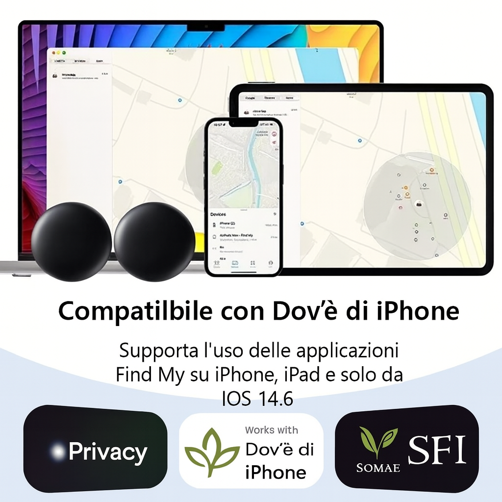 🛰️ SM24 – Localizzatore GPS Intelligente, Nessun Abbonamento (Apple & Android)